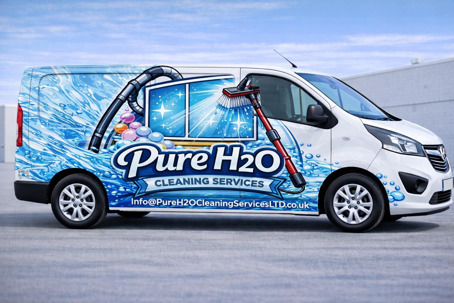 Pure H2O Cleaning Services LTD work van